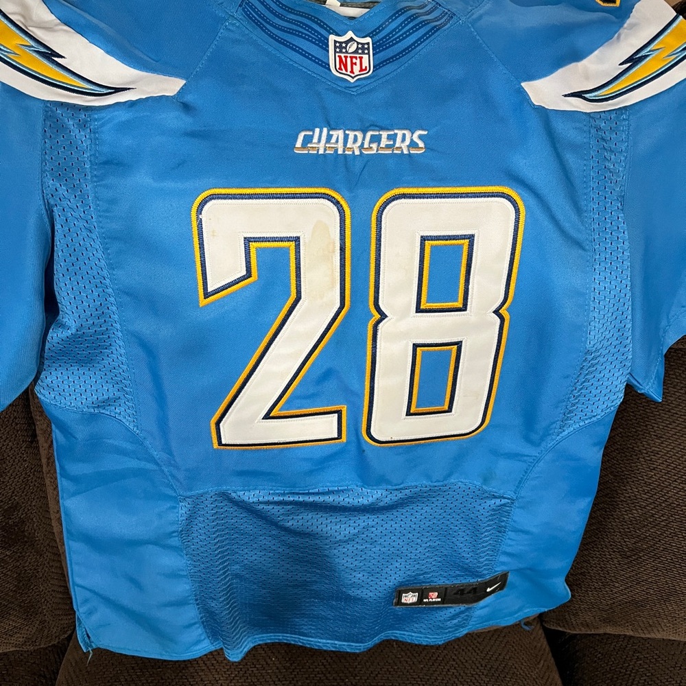 Chargers Blue Melvin Gordon Football Jersey